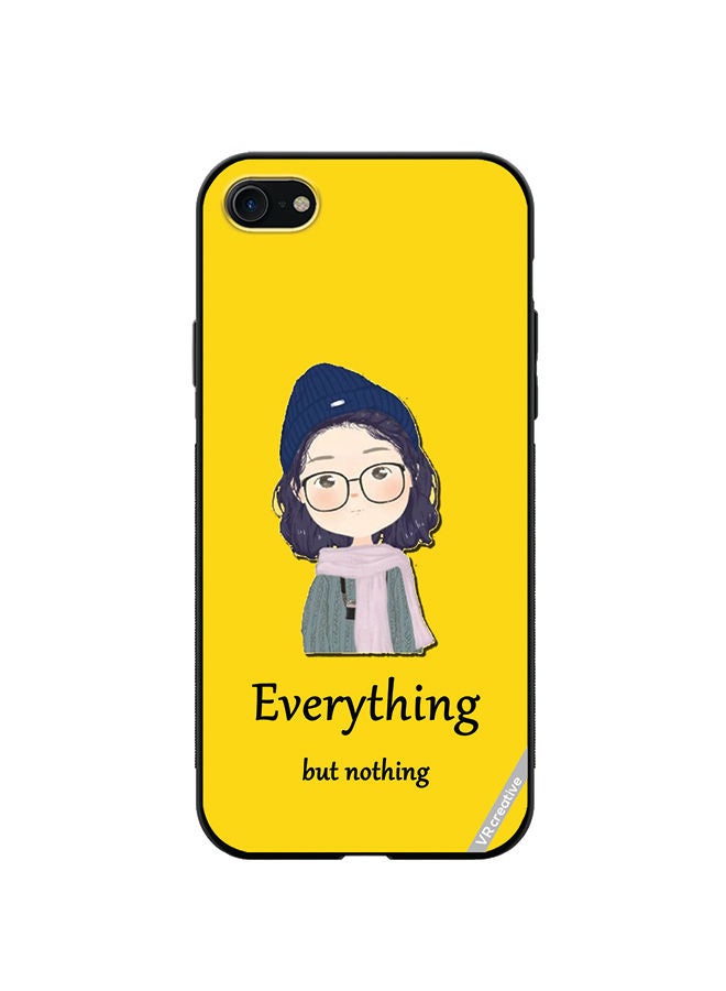 VR CREATIVE Protective Case Cover For Apple iPhone SE (2022) Everything But Nothing Design Multicolour - Image 1