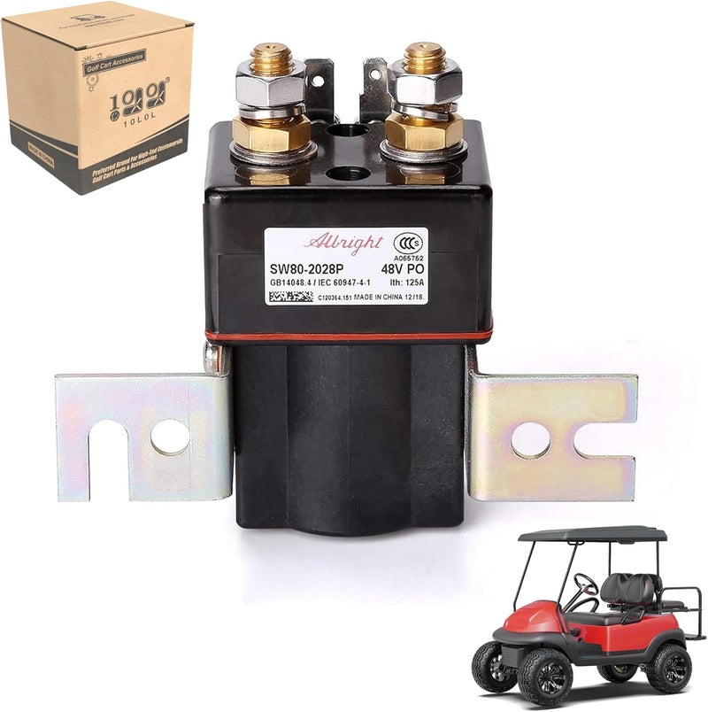 9.99WORLD MALL 48V Albright Solenoid for Club Car DS & Precedent Golf Carts (2000 & Up) - Image 1