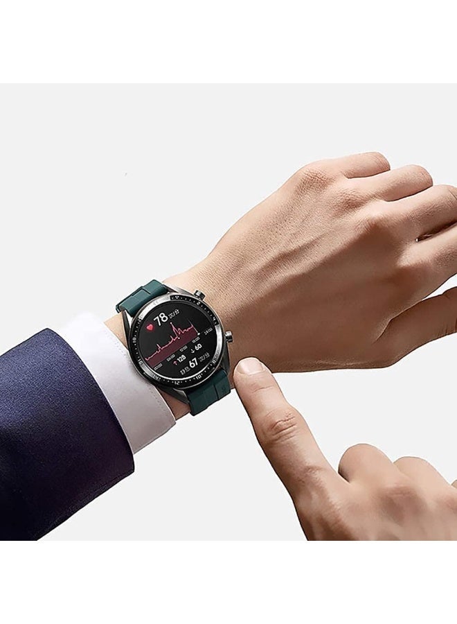 Screen Protector For Huawei Watch GT2 46mm/ GT2 PRO/Magic watch 2 46mm, 3D Curved Soft Edge Protective Film [Anti-Scratch] [Bubble Free] [Shatterproof] [High Sensitive] (Not Glass) - Image 1