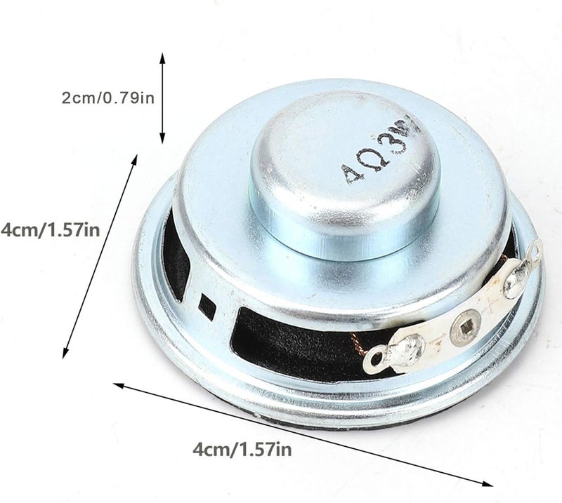 Marhynchus Mini Power Amplifier Speaker, 2pcs 3W 4Ω Loudspeaker 4cm, Stereoscopic Sound Quality, Premium Magnet, Metal Protection, Long Service Life, Easy Install, Listen with Enjoyment, - Image 5