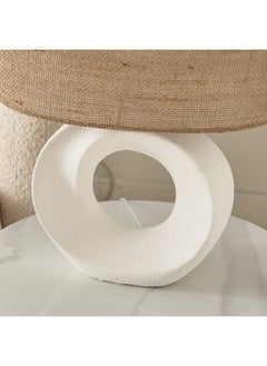 Zoe Spengler Ceramic Table Lamp with Linen Shade 40 x 51 x 20 cm
