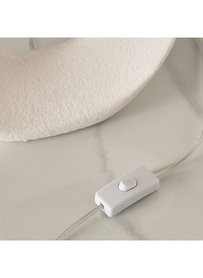 Home Box - Zoe Spengler Ceramic Table Lamp with Linen Shade 40 x 51 x 20 cm - Image 1