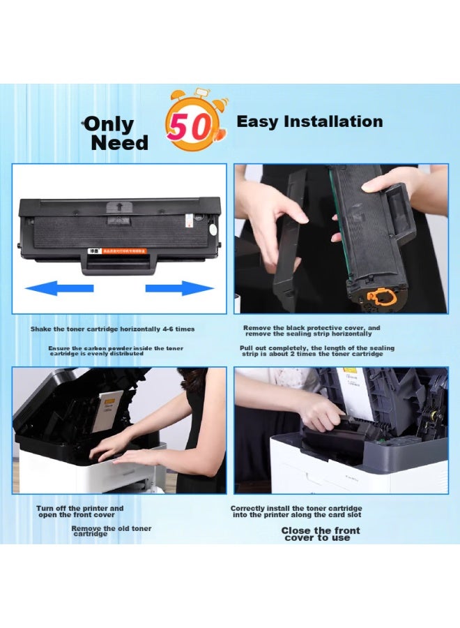 Tianmo Compatible With Hp Laser Mfp 136a Toner Cartridge, 136wm, 136w Printer Toner Cartridge, 136nw Ink Cartridge, 108a Toner Cartridge, 108w Toner Cartridge, W1110a Drum Unit, Easy-to Consumables - Image 3
