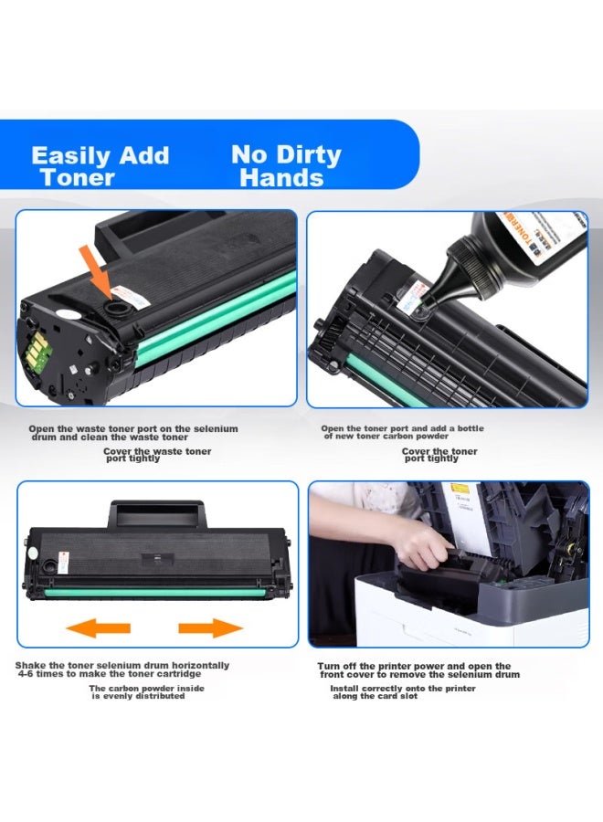 Tianmo Compatible With Hp Laser Mfp 136a Toner Cartridge, 136wm, 136w Printer Toner Cartridge, 136nw Ink Cartridge, 108a Toner Cartridge, 108w Toner Cartridge, W1110a Drum Unit, Easy-to Consumables - Image 4