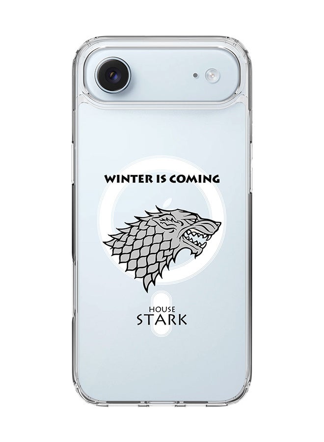 Stylizedd Classic Clear MagSafe Case for iPhone 17 Air , Hybrid Soft Case Flexible Edges Anti Drop TPU PC Gel Thin Transparent Cover [ Designed for iPhone 17 Air ] - GOT House Stark
