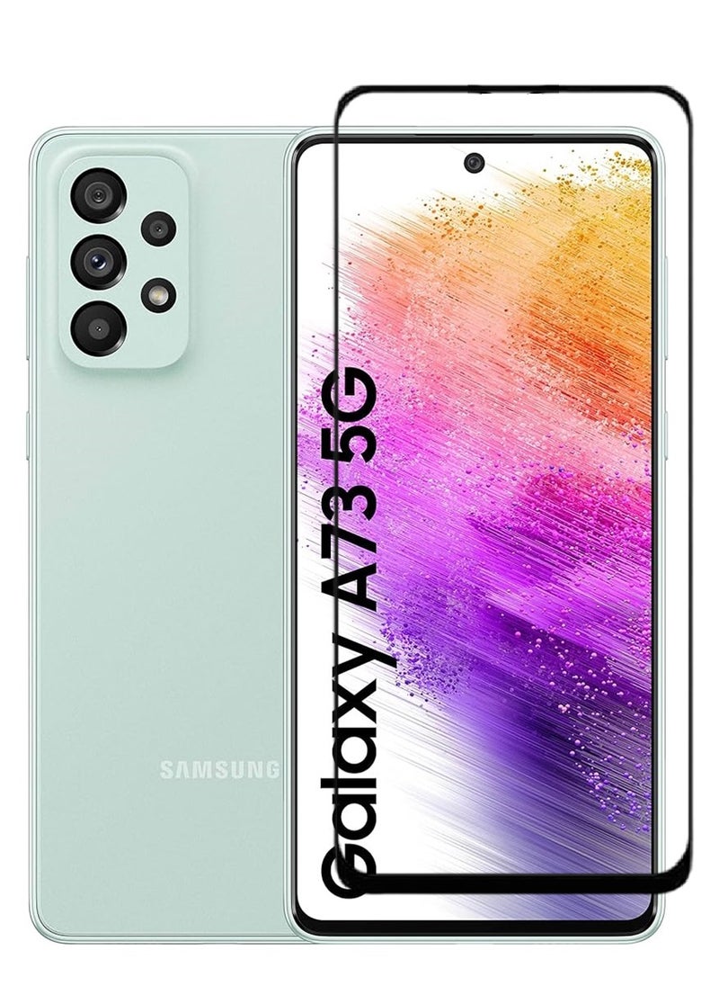 AINA Tempered Glass Screen Protector 5D Designed For Samsung Galaxy A73 5G Full Glue Edge to Edge Full Screen Coverage And Bubble Free - Image 1