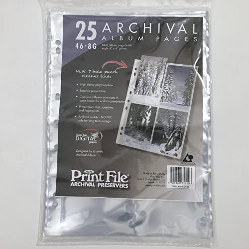 Print File Printfile G Pages 25-pack Holds 4X6 Prints - Printfile 468G - Image 2