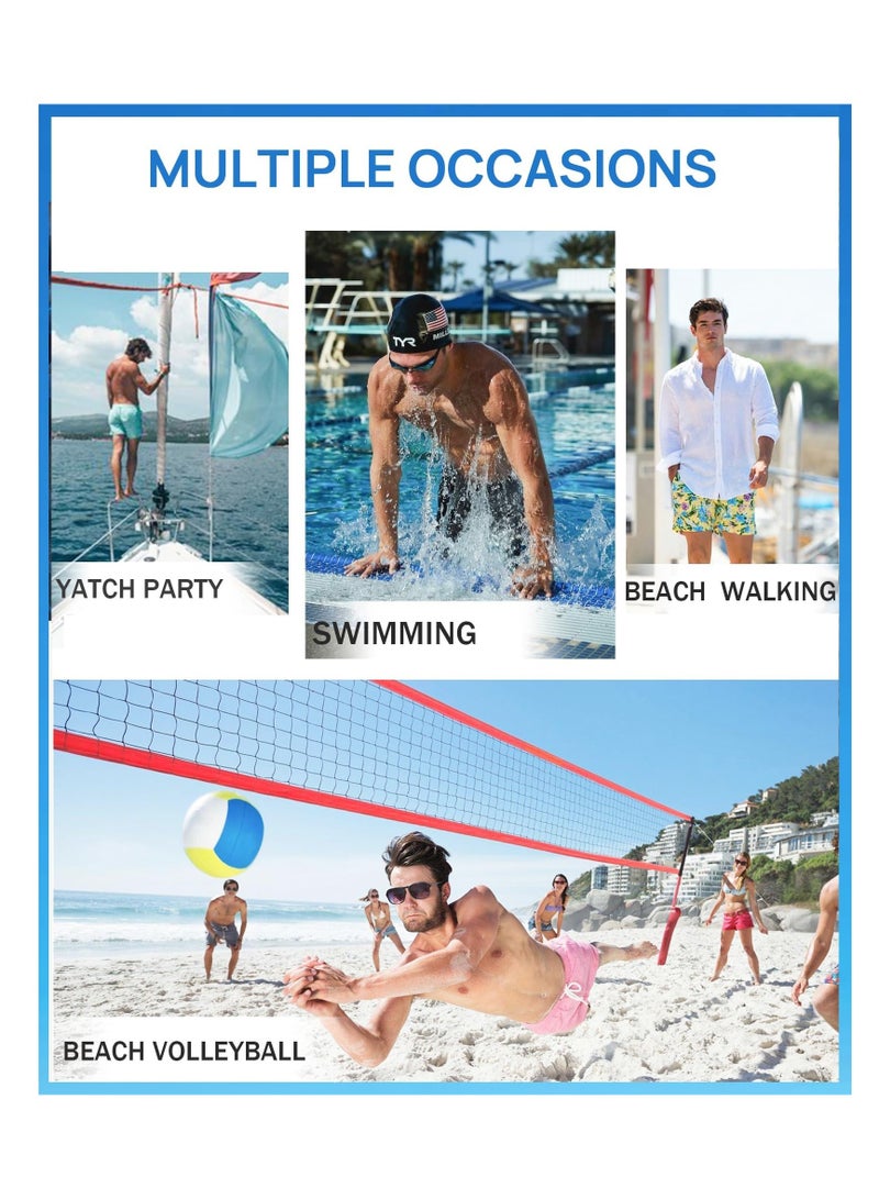 SYOSI Men's Swim Trunks 9" Quick Dry Bathing Suit Big & Tall Beach Swimsuits L - Image 4