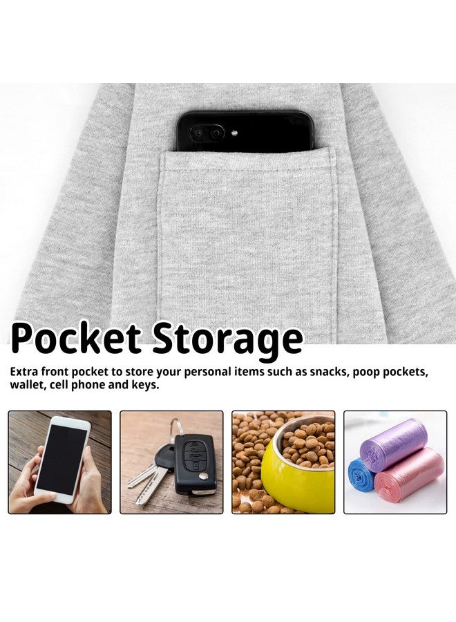 CUBY Dog And Cat Sling Carrier  Hands Free Reversible Pet Papoose Bag  Soft Pouch And Tote Design  Suitable For Puppy, Small Dogs Cats Outdoor (Classic Grey) - Image 3