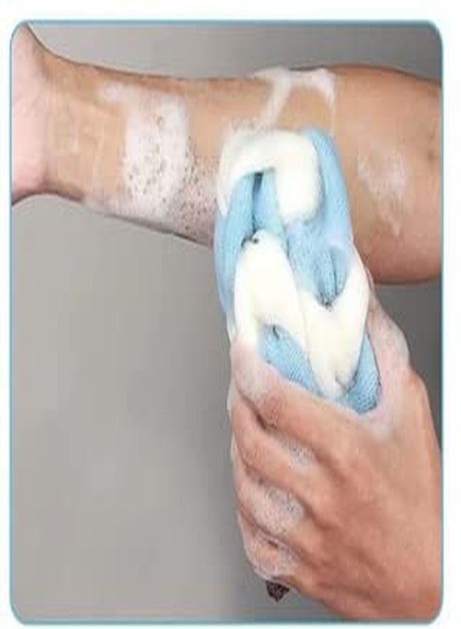 STAGER Long Bath Loofah For Women And Men For Back Body Scrubber - Multicolor (Pack Of 1). - Image 5