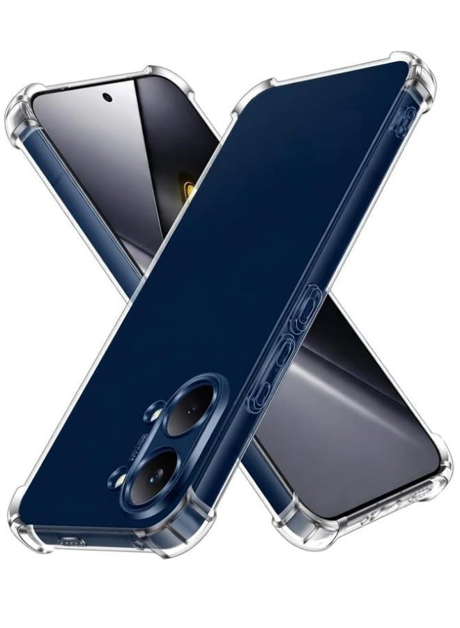 جراب شفاف لهاتف Vivo Y05 / Vivo Y11 5G 2026 / Vivo Y21 5G، مزود بزوايا معززة، تصميم نحيف ومقاوم للصدمات، مصنوع من مادة TPU المرنة. - Image 1