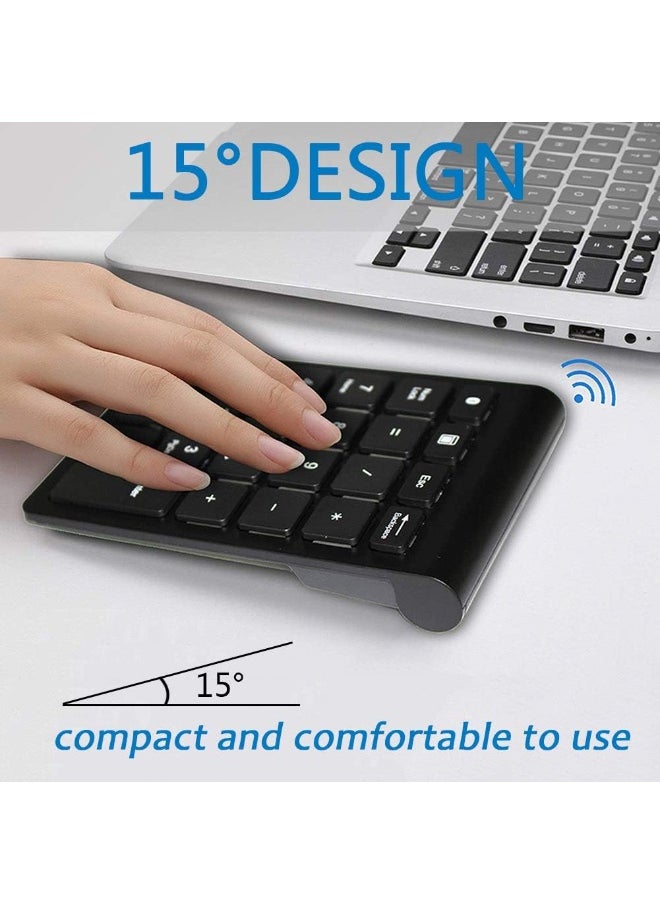 Portable Wireless Number Pads with 22 Keys for Laptop/Desktop/Surface Pro/Notebook (2.4 GHz)