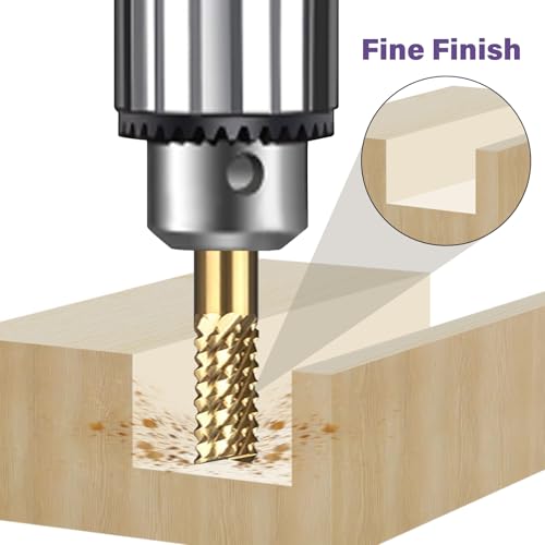 YEEZUGO Titanium Coated Engraving Milling Cutter Carbide Bits, 0.8-3mm, 1/8'' Shank, 10 Pieces, for Dremel Rotary Tools - Image 4