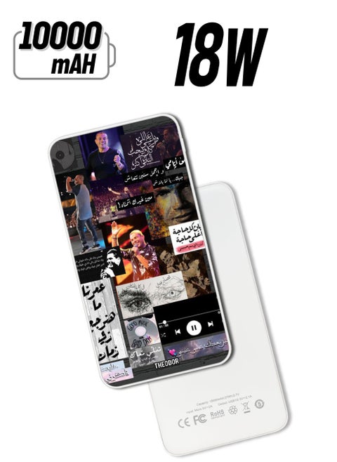 10,000 mAh Super Fast Charging Ultra Compact Power Bank with Quick Charge & Power Delivery, Portable Charger For iPhone and Android Amr Diab
