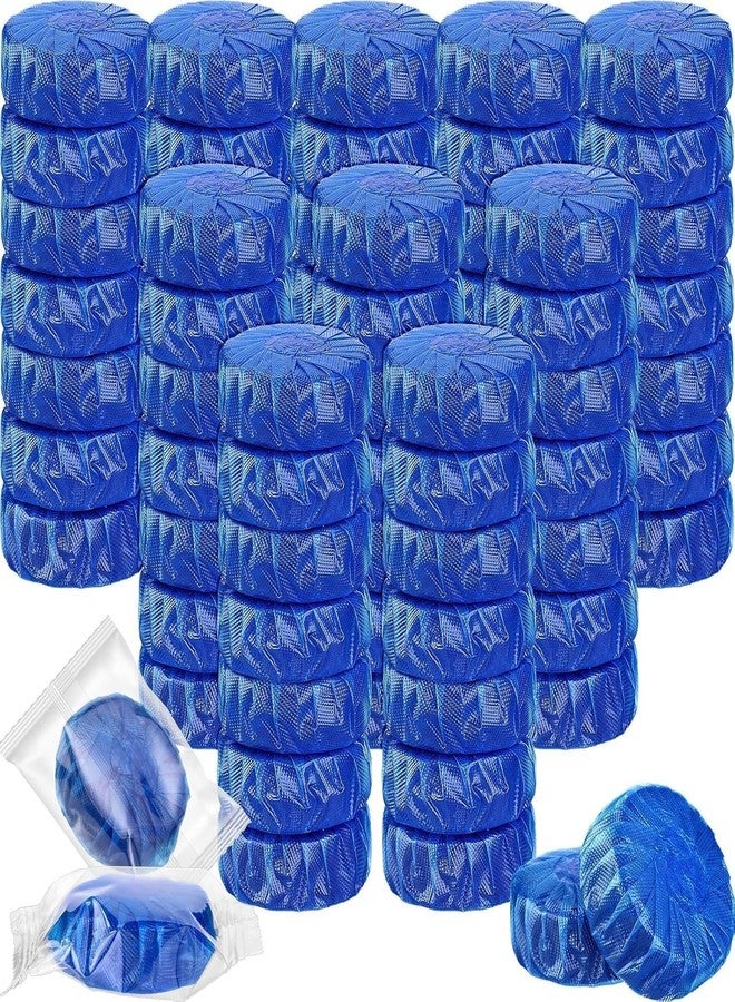 QUEBERS Automatic Flush Toilet Bowl Cleaner Tablets, Bathroom Toilet Tank Cleaner, Powerful Cleaning Ball Toilet Blue Deep Clean Bubbles, Mild Lemon Scent (Pack of 10) - Image 1