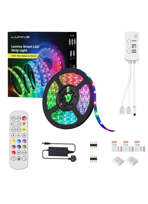 Lumive Smart LED Strip Lights, Alexa Compatible Waterproof LED Lights (5M WiFi Smart RGB Led Strip)