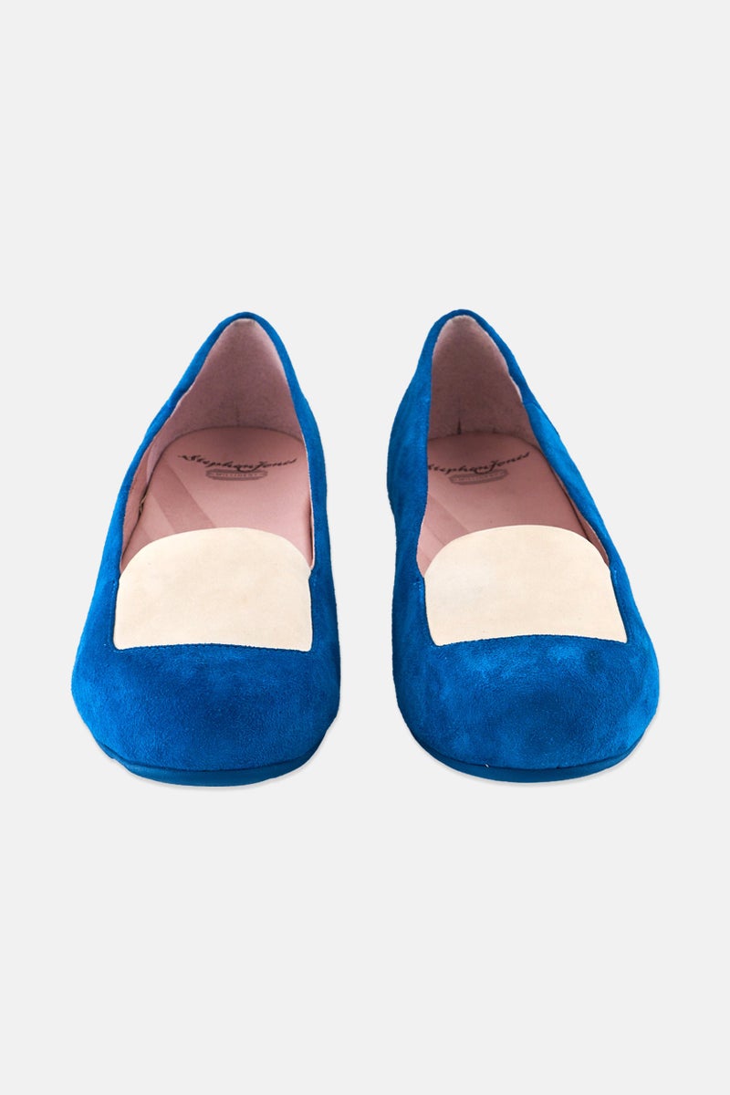 Fitflop x Stephen Jones Women Suede Slip On Flats, Blue - Image 3