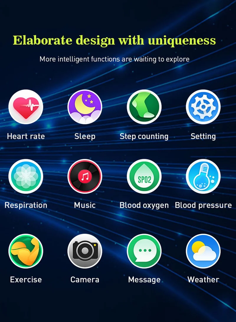 Ginger Smart Watch With Multiple Health & Fitness Features