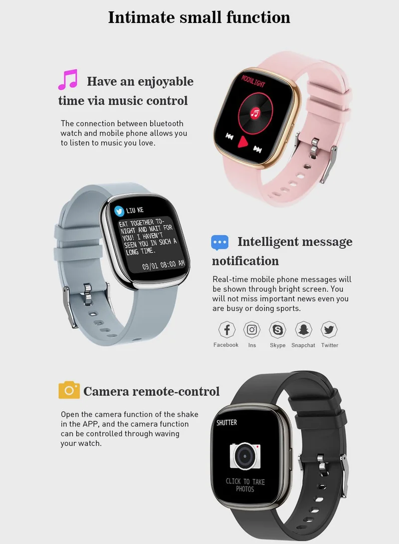 Ginger Smart Watch With Multiple Health & Fitness Features