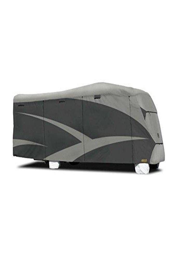 ADCO 52843 Designer Series SFS Aqua Shed Class C RV Cover - 23'1" - 26', Gray - Image 1