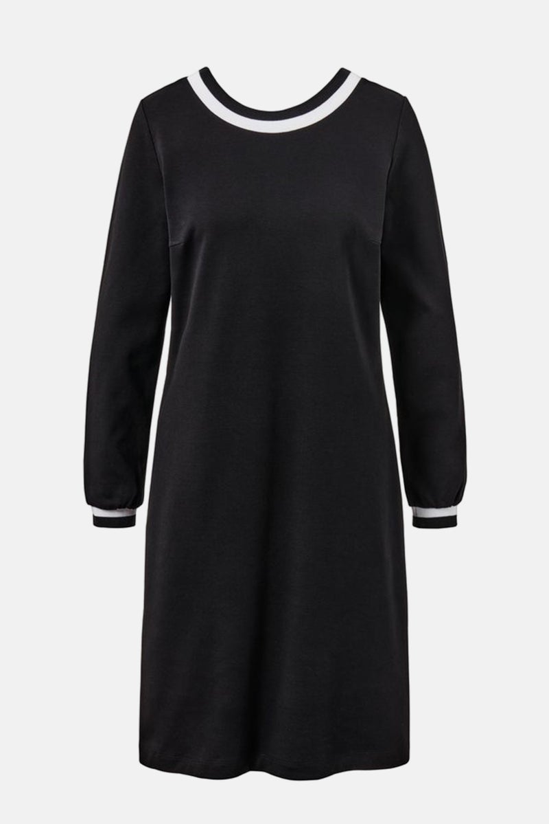 Tchibo Women Plain Midi Casual Dress, Black - Image 2