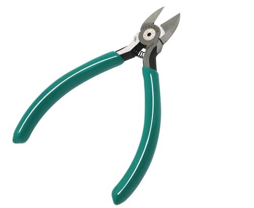 iexcell 4.5" Side Cutter Diagonal Wire Cutting Pliers Nippers Repair Tool, Green, Chrome-Vanadium Steel - Image 2