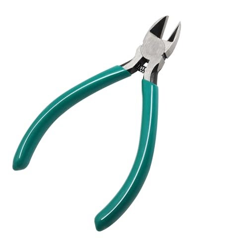 iexcell 4.5" Side Cutter Diagonal Wire Cutting Pliers Nippers Repair Tool, Green, Chrome-Vanadium Steel - Image 1