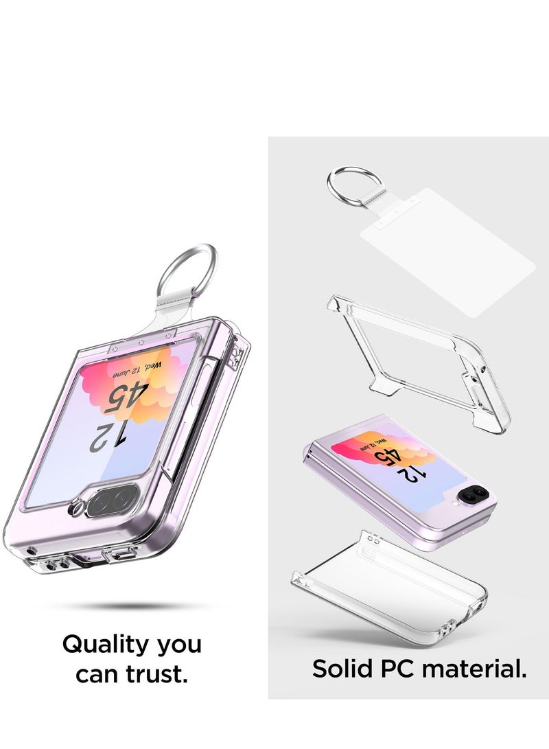 Compatible with Galaxy Z Flip 6 Case Cover Anti-Yellow Anti-scratch Back Cover Ultra-thin Slim Screen Protector Full Protection Samsung Galaxy Z Flip 6 -Clear - Image 3