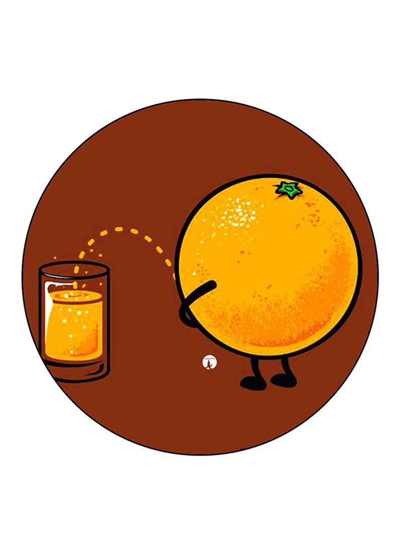 RKN An Orange Printed Fridge Magnet  Multicolour - Image 2