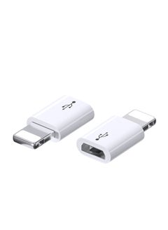2-Pack Micro USB to Lightning Adapter