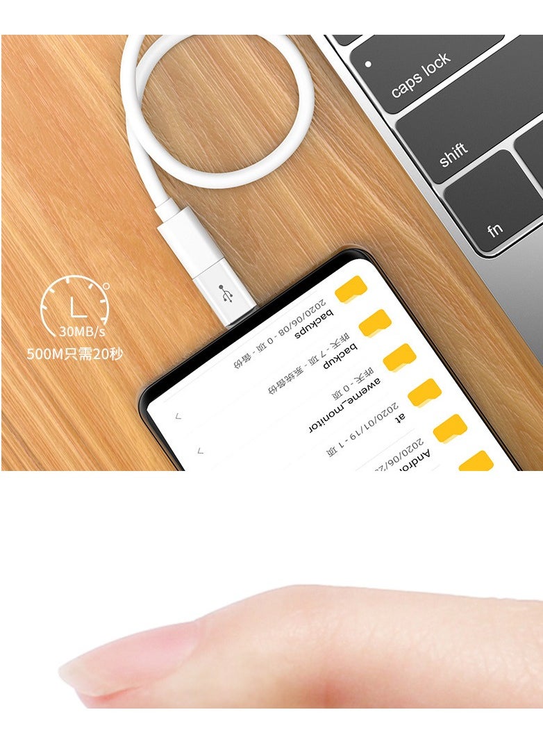 Generic - 2-Pack Micro USB to Lightning Adapter – Compact Converter for Charging & Data Sync – Use Micro USB Cable with Lightning Devices – Compatible with Most Devices with Lightning Port – Lightweight & Portable (White) - Image 1