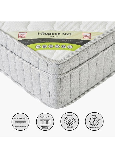 iRepose Nxt Box Top Single Bonnell Spring Mattress 190 x 24 x 90 cm