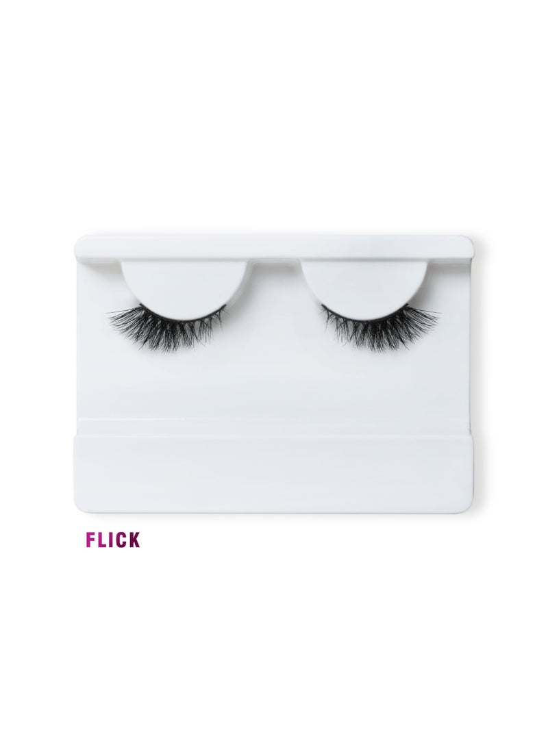3D natural look false eyelashes in real hair
