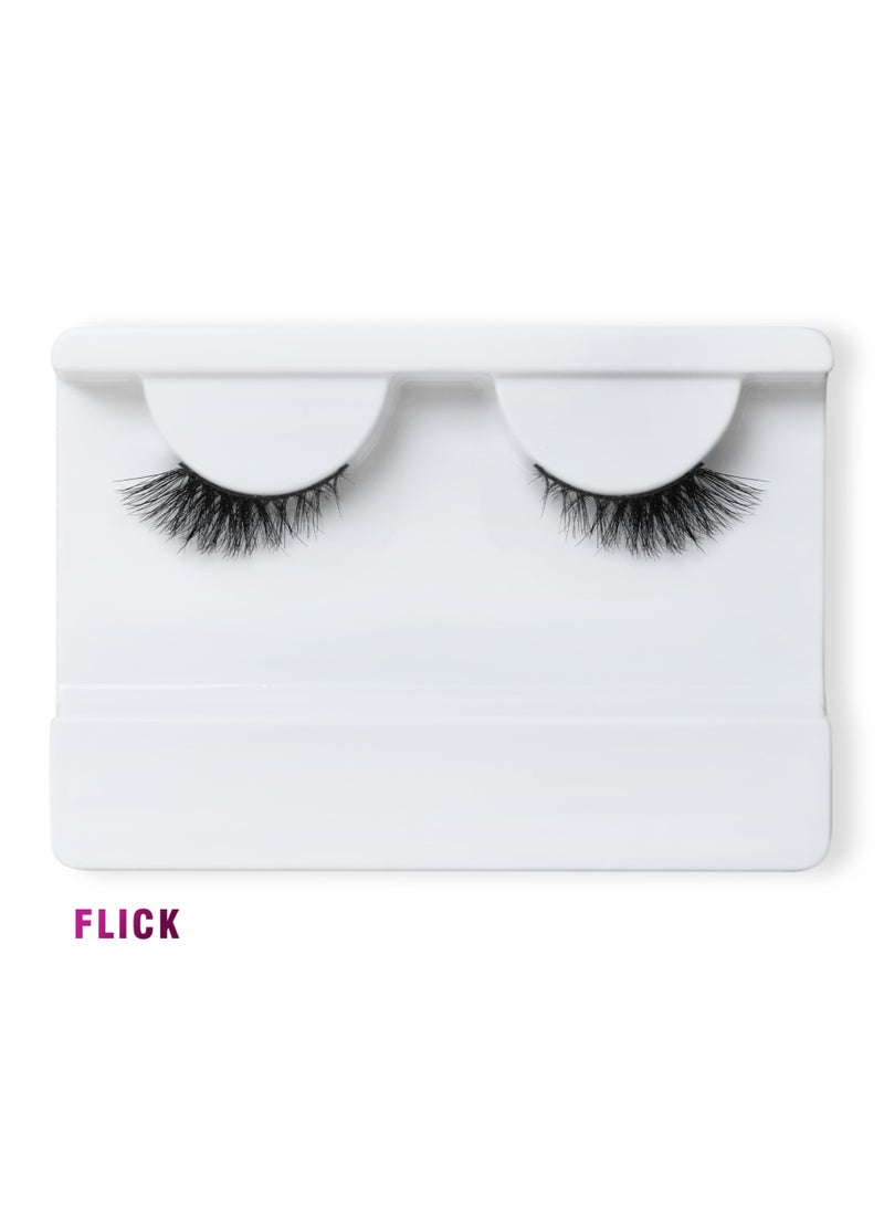 أوه! لالاش 3d  رموش صناعية جميلة من الشعر الطبيعي بثلاث طبقات - Image 1