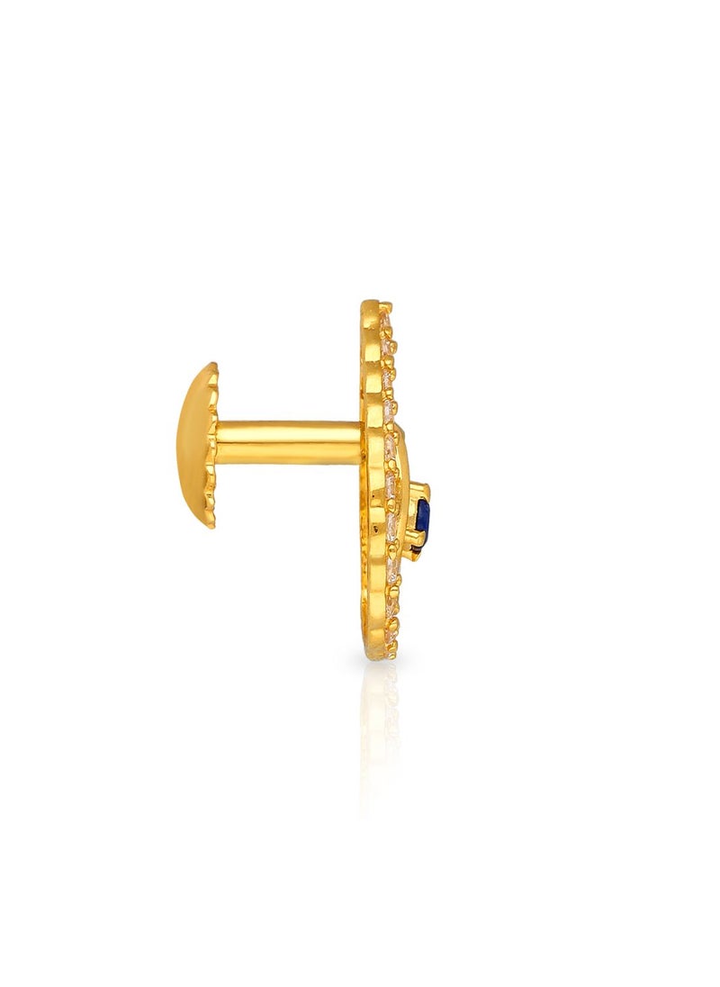 Malabar Gold and Diamonds 22k 916 Purity Gold Studs Earrings for Women DZER309Y  - Image 2
