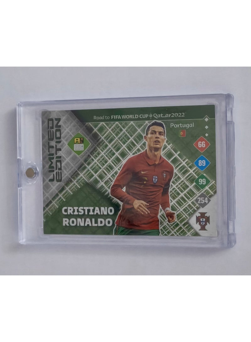 Panini Collectible Authentic Cristiano Ronaldo Panini Road To 2022 Qatar World Cup Football Limited Edition - Image 1