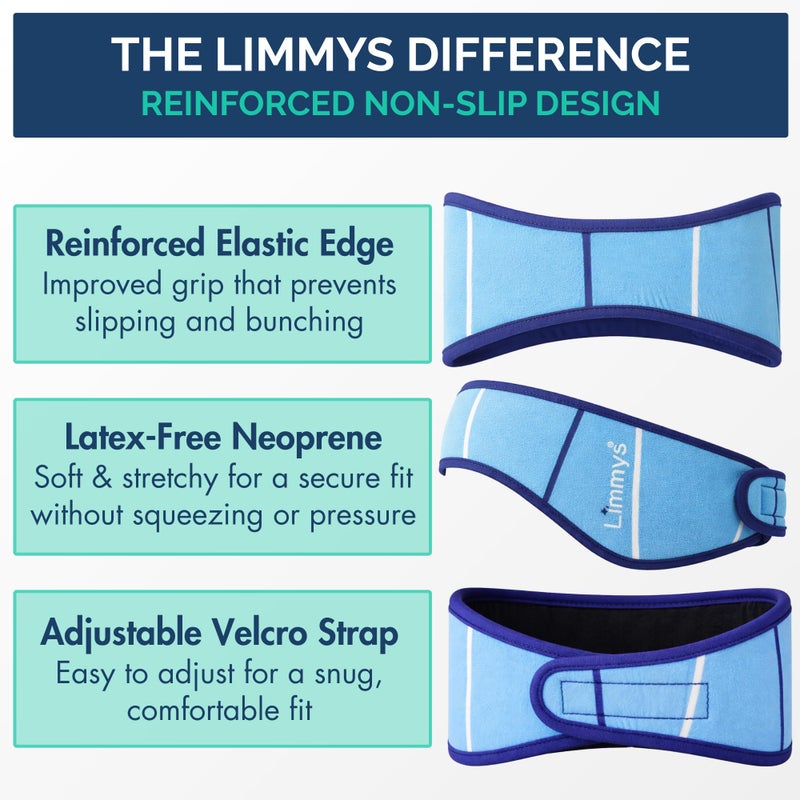 Limmys Swimming Headband for Kids & Adults â€“ Doctor-Inspired Ear Protection, Reinforced Elastic Neoprene Band, Latex-Free Child-Safe Materials, Non-Slip Comfort, Holds Earplugs Securely - Image 3