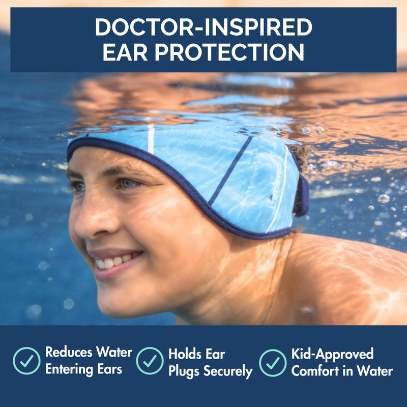 Limmys Swimming Headband for Kids & Adults â€“ Doctor-Inspired Ear Protection, Reinforced Elastic Neoprene Band, Latex-Free Child-Safe Materials, Non-Slip Comfort, Holds Earplugs Securely - Image 2