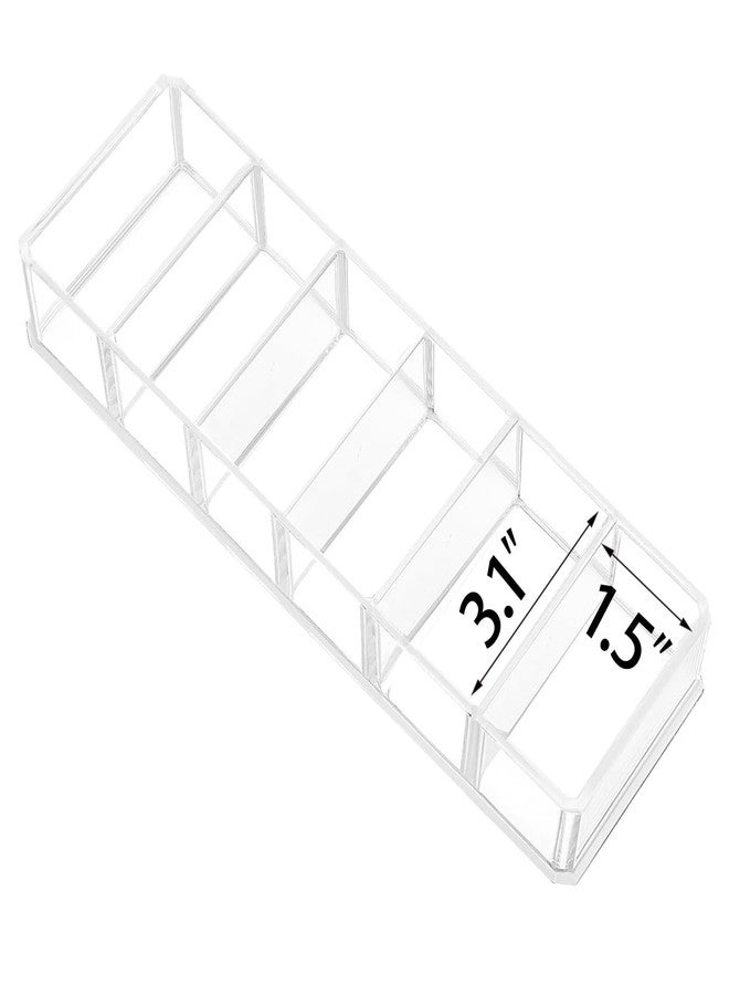 Goindy Tea Bag Organizer, Clear Tea Bag Holder with 6 Slot, Tea Packet Storage for Countertop, Drawer, Kitchen, Pantry, Cabinet, 2 Pack - Image 4