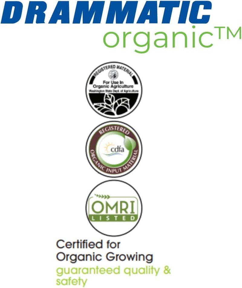 Drammatic Organic Original Fertilizer 241 Hydrolyzed Liquid Fish Fertilizer for Vegetables Flowers and Fruits 1 Quart 32 Ounces OMRI Listed - Image 4