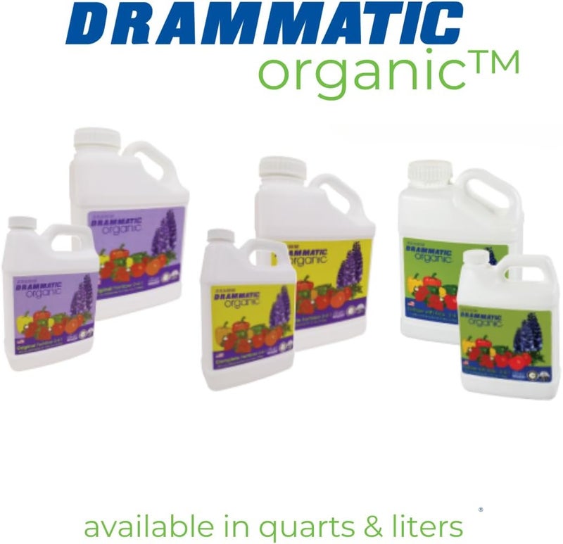 Drammatic Organic Original Fertilizer 241 Hydrolyzed Liquid Fish Fertilizer for Vegetables Flowers and Fruits 1 Quart 32 Ounces OMRI Listed - Image 5
