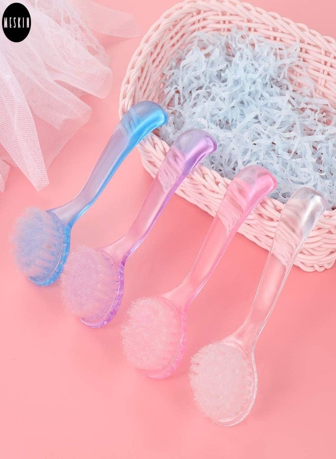 MESKIN Manicure Nail Brushes - Gentle Nail Scrubbing and Cleaning with Long Handle and Protective Cover - Ideal for Hands, Fingernails, and Toenails - Multicolor-Pack of 1 - Image 3
