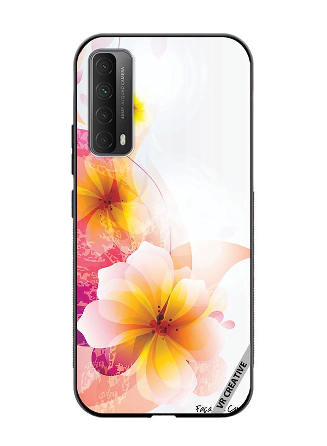 VR CREATIVE Protective Case Cover For Huawei Y7a Flower Design Multicolour - Image 1