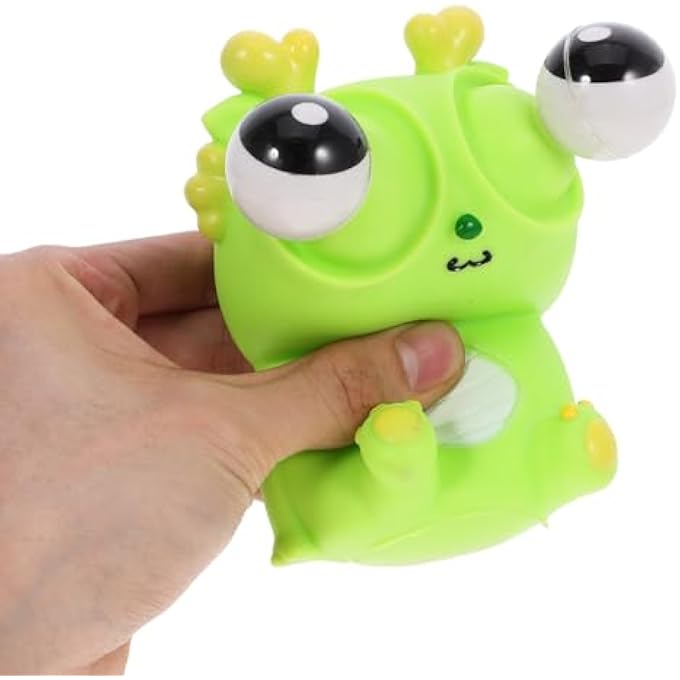 Vaguelly Funny Dragon Squeeze Toy with Big Eyes Stress Relief and Party Bags for Parties and Birthday Parties Sensory Stress Toy Made of Safe Materials - Image 2