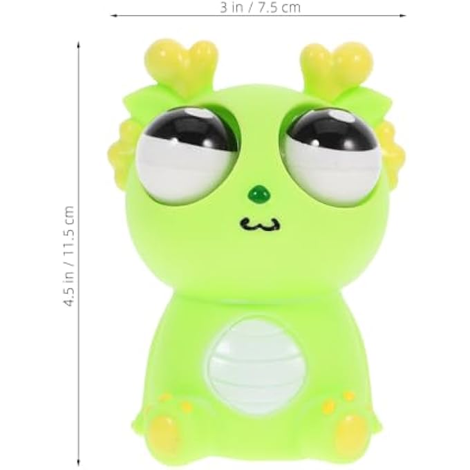 Vaguelly Funny Dragon Squeeze Toy with Big Eyes Stress Relief and Party Bags for Parties and Birthday Parties Sensory Stress Toy Made of Safe Materials - Image 5