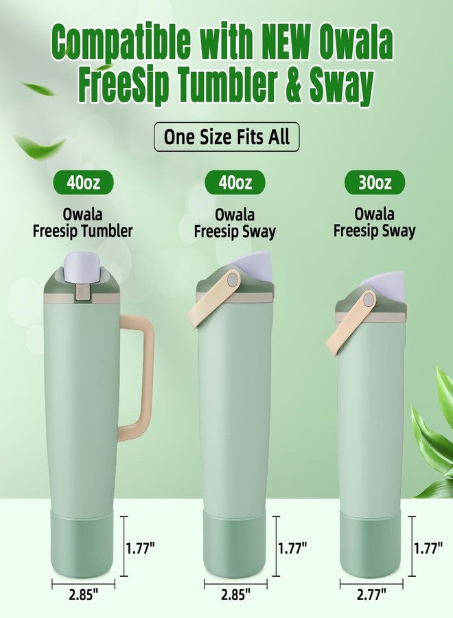 BKBY 2PCS Silicone Boot Compatible with Owala 30oz & 40oz FreeSip Sway Bottles & Tumblers, Protective Anti-Slip Bottom Cover Sleeve for Freesip Sway Tumbler - Image 2