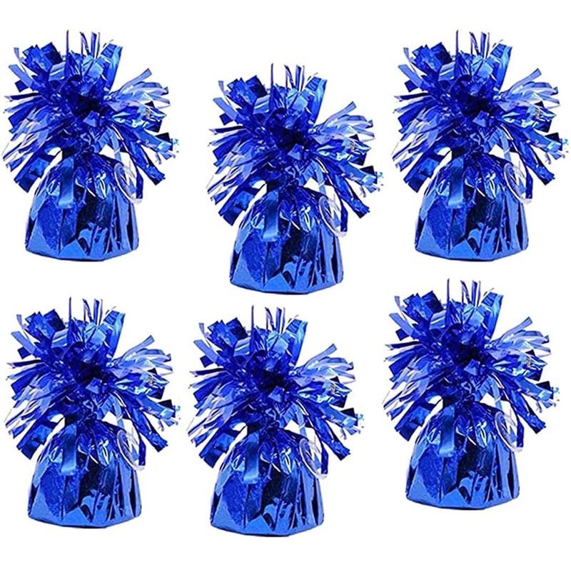 Chochkees Metallic Balloon Weights Birthday Party Favors Novelty and Gag Gifts 55 Inches 6Pack Blue - Image 3