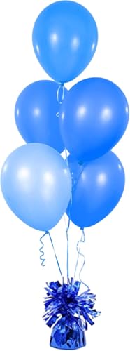Chochkees Metallic Balloon Weights Birthday Party Favors Novelty and Gag Gifts 55 Inches 6Pack Blue - Image 5