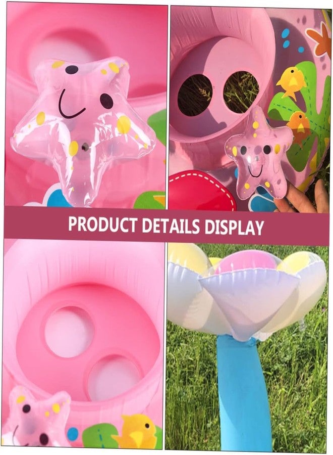 Delzon Inflatable Baby Swimming Ring Boat Mushroom Shape Swimming Circle Pool Kids Play Sets Baby Umbrella Floting Ring - Image 2