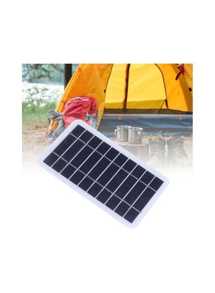 Generic Solar Panel Charger 10W 5V Outdoor Polycrystalline Silicon Solar Cell Camping Portable Power Solar Panel Mobile Power Supply for Charging Mobile Phone  - Image 2